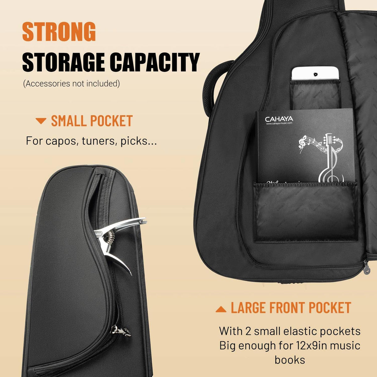 42 43 44In 0.5In Thick Padding Acoustic Guitar Bag R589188