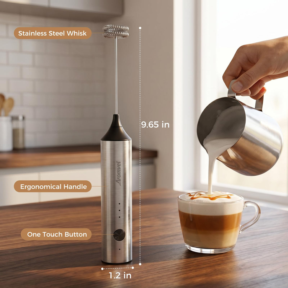 Rechargeable Handheld Milk Frother P2474