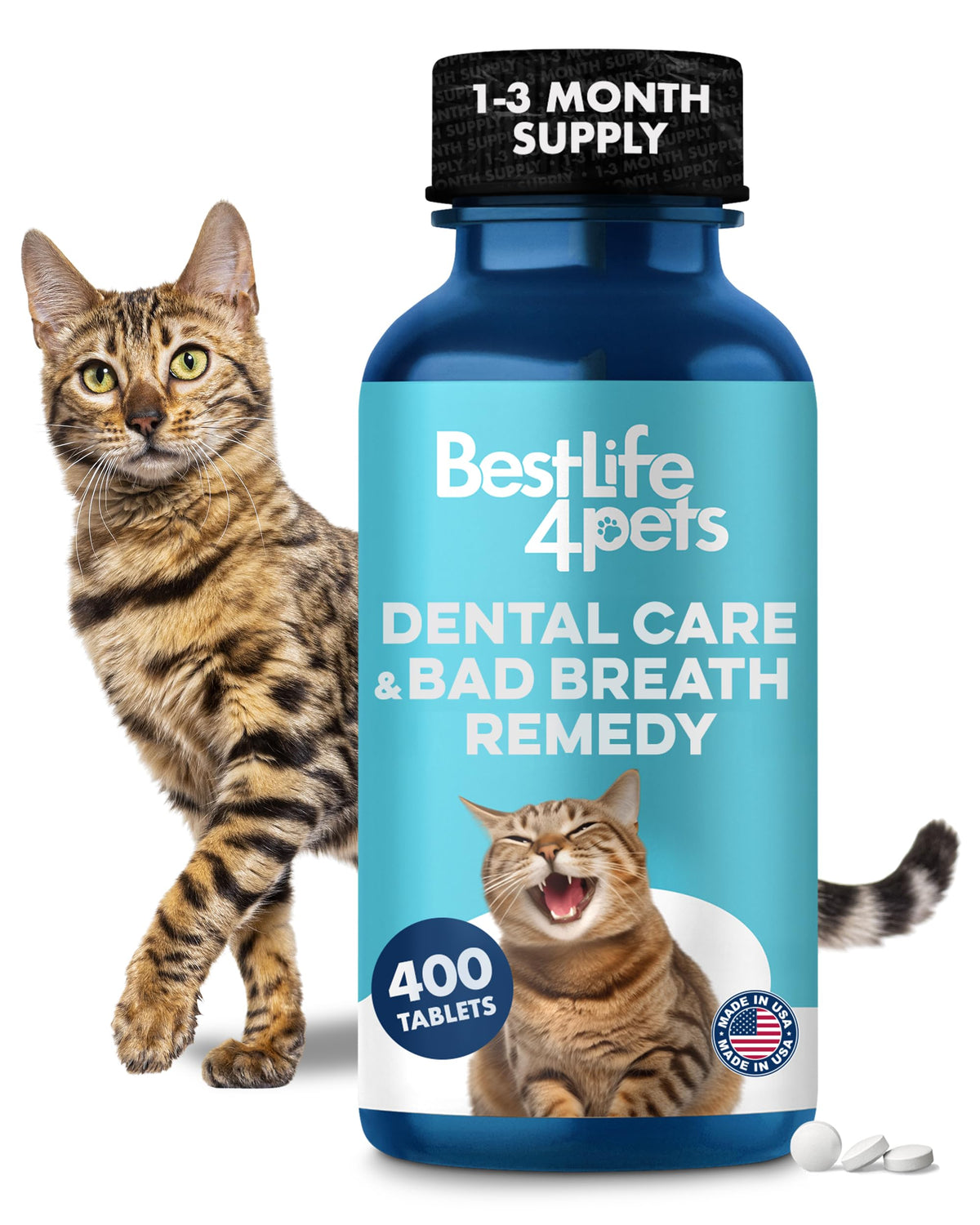 Cat Dental Care Supplement 400 Pills D5443