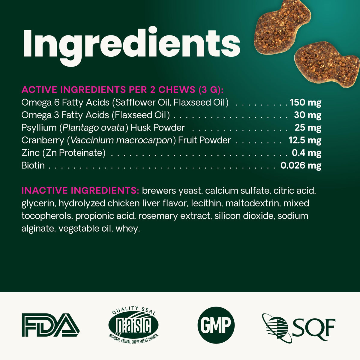 Hairball Control Chicken Chews B56439