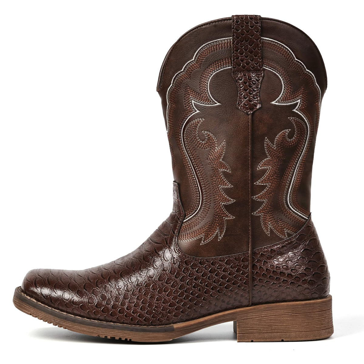 Cowboy Boots for Men Square Toe Mid Calf W878165