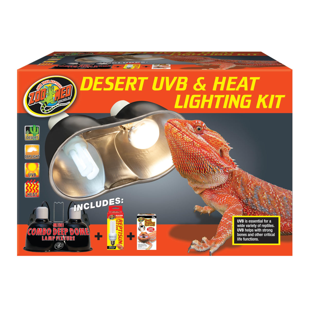 Desert UVB & Heat Lighting Dual Kit W437