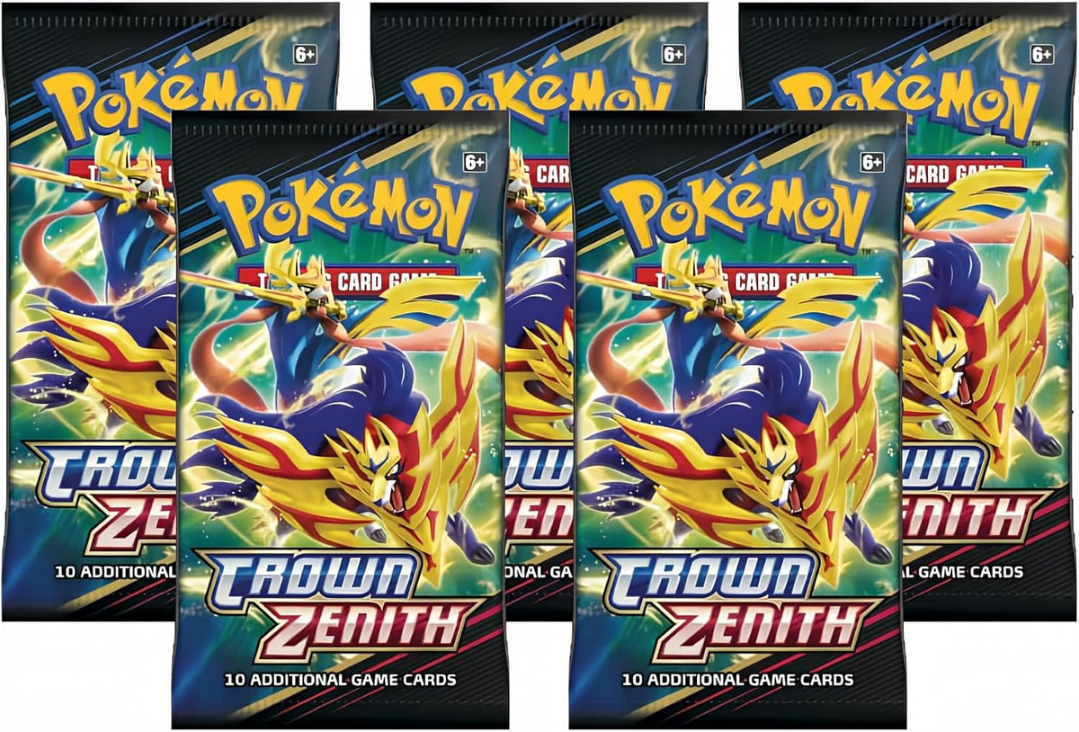 Pokemon Sword & Shield Crown Zenith 5 Booster Packs K812484