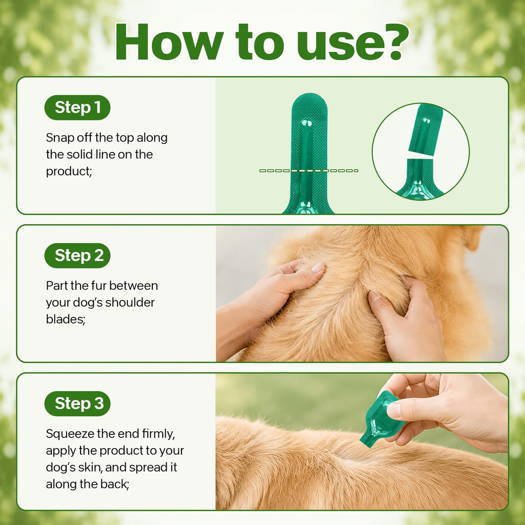 Flea and Tick Prevention for Dogs 5-43 lbs 6 Doses Z637255