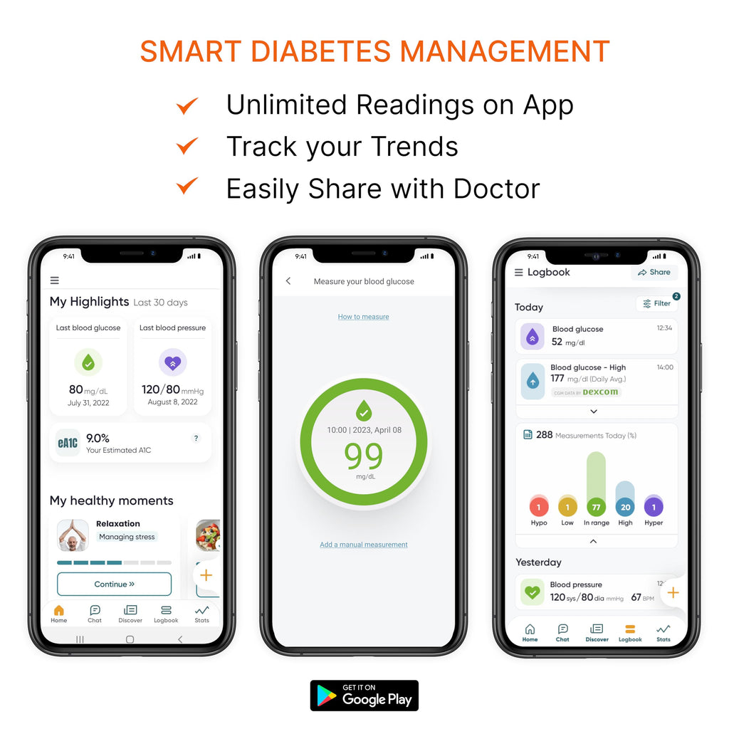 Smart Glucose Monitor Kit with 25 Strips W392