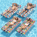 4 Pack Oversized Inflatable Pool Floats with Headrest D734706
