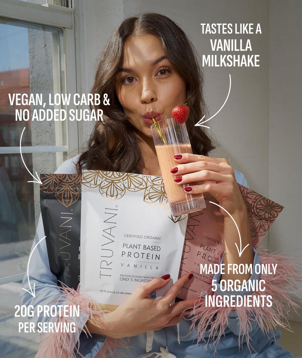 Organic Plant Based Protein Powder Vanilla 18 Servings O89720