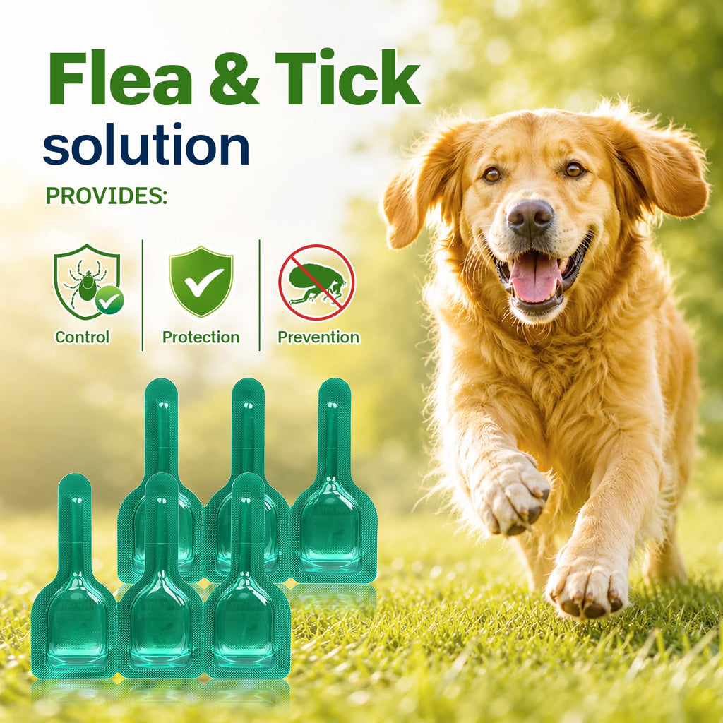 Flea and Tick Prevention for Dogs 5-43 lbs 6 Doses Z637255