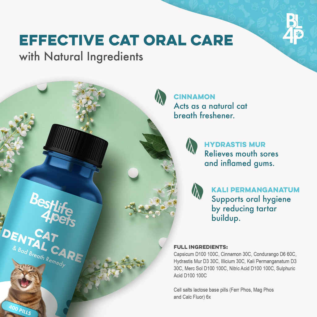 Cat Dental Care Supplement 400 Pills D5443
