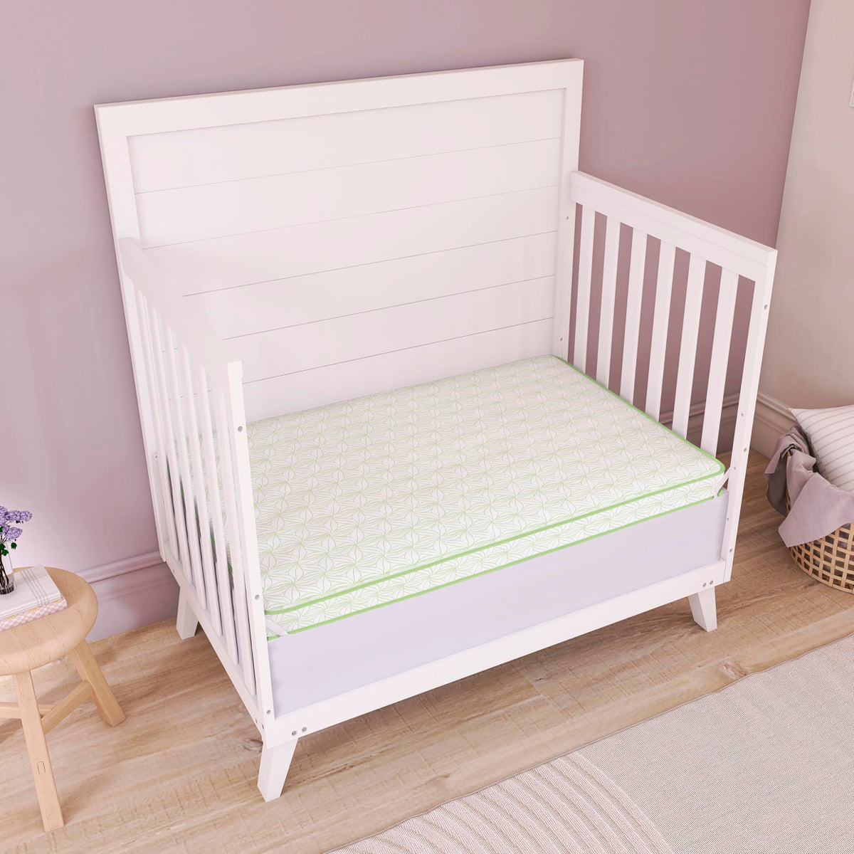 2-in-1 Mini Crib Mattress, Dual-Sided Waterproof B39011