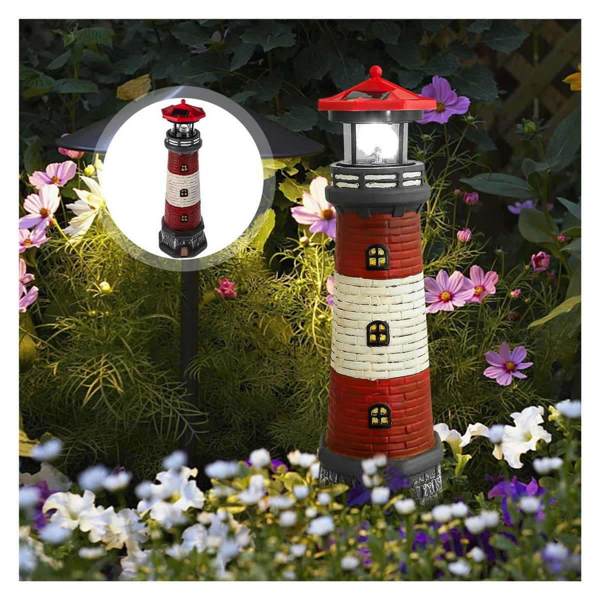 Solar Powered Lighthouse Q435