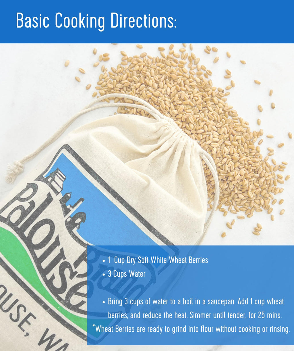 Soft White Wheat Berries 25 LBS Bulk Sproutable Non-GMO Kosher M563485