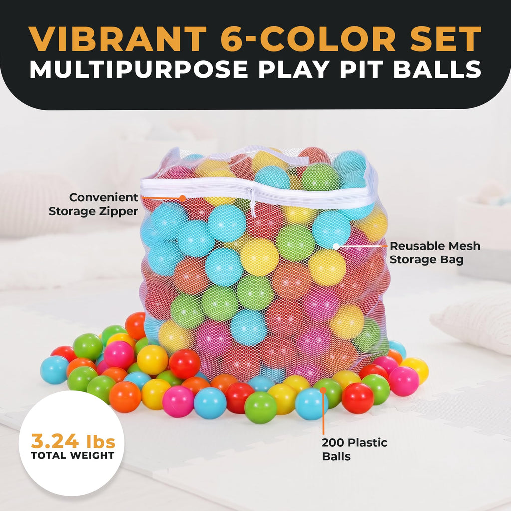 Play Pit Balls Toy Set with Mesh Bag M60920