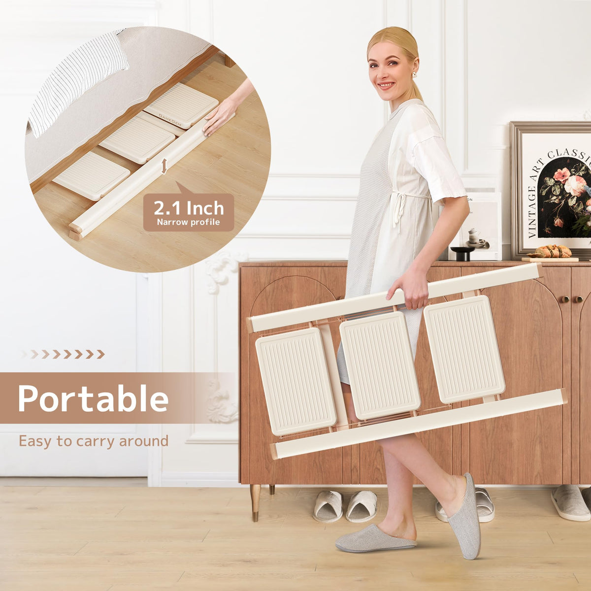 Foldable 3 Step Ladder with Anti-Slip Pedal C35579