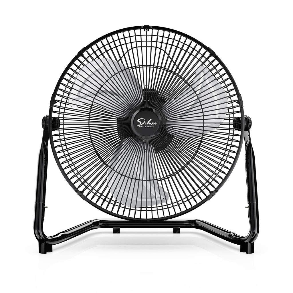 20 Inch 3-Speed High Velocity Metal Industrial Floor Fan, Black L599