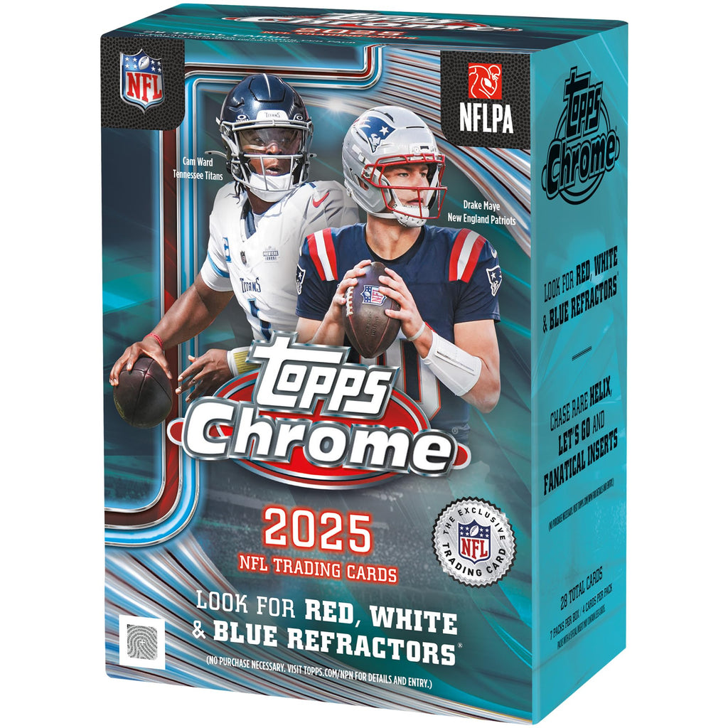 2025 Topps Chrome NFL Football Value Box Y444947