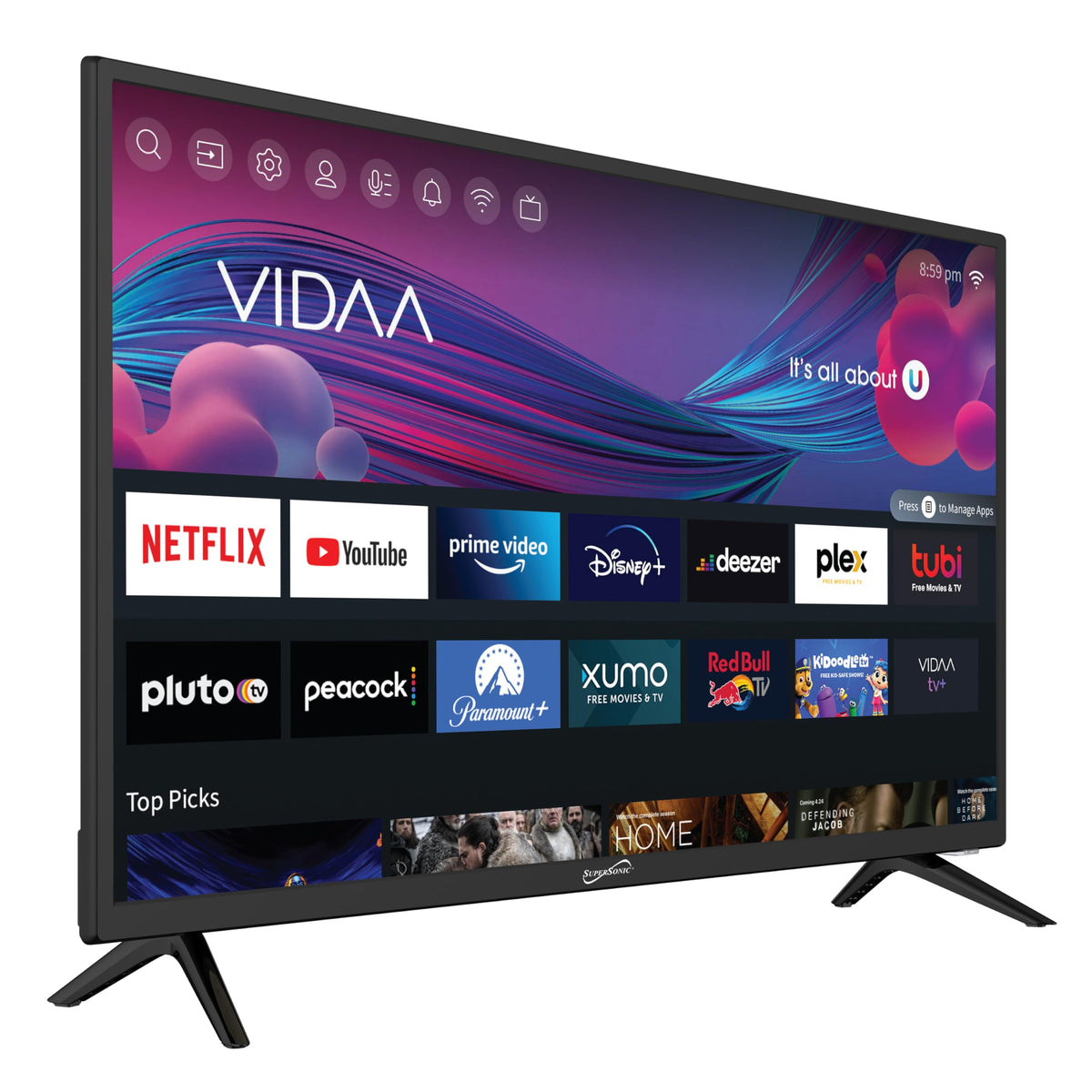 32-inch LED Smart HDTV with DVD Player T614674