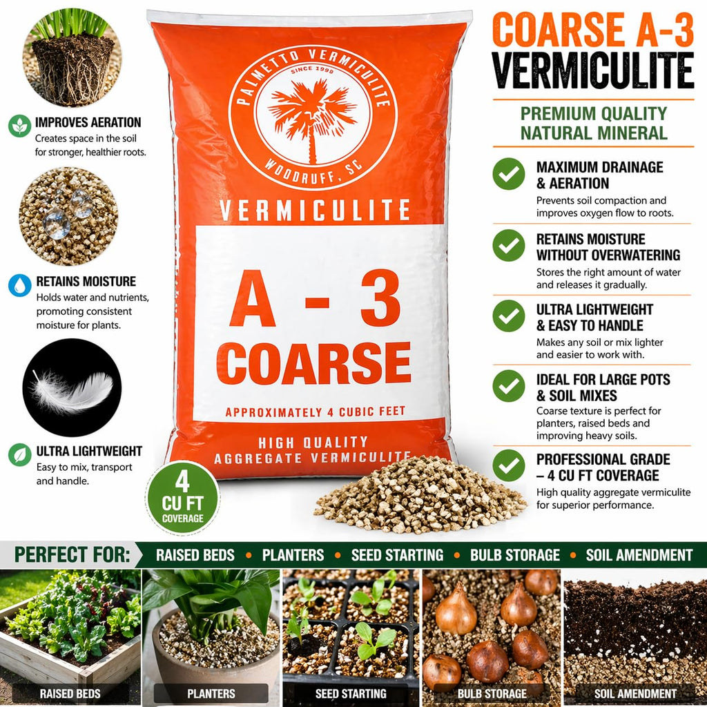 Vermiculite 4 Cubic Foot Coarse Q296