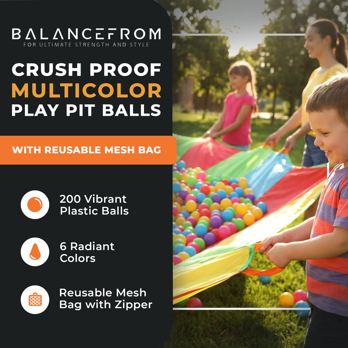 Play Pit Balls Toy Set with Mesh Bag M60920