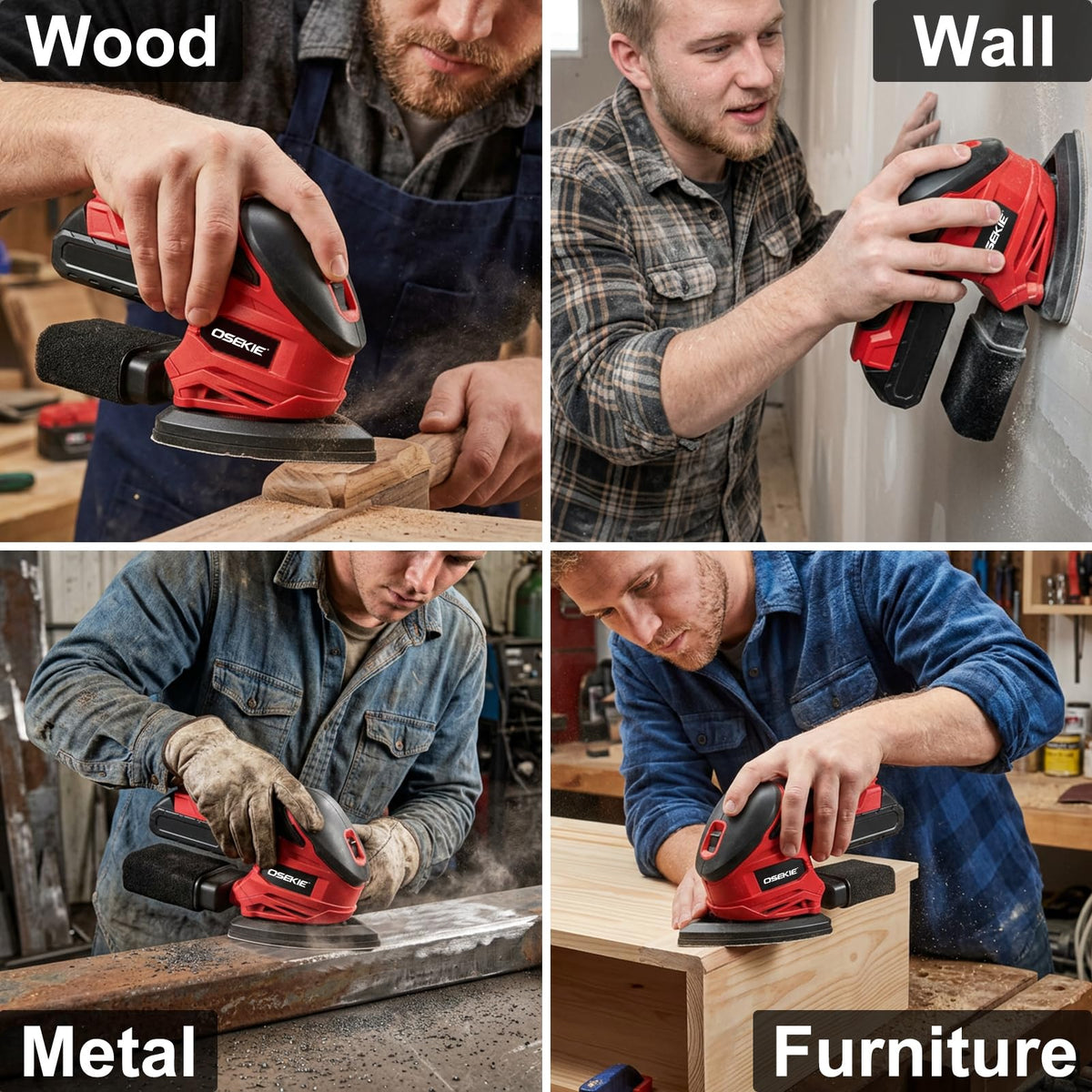 Cordless Detail Sander 12000 OPM H1351