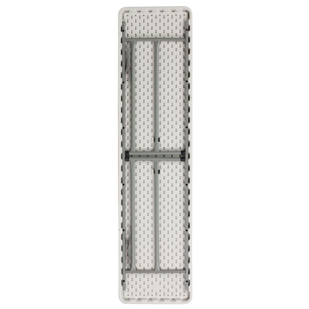 6-Foot Rectangle Granite White Plastic Folding Training Table A204