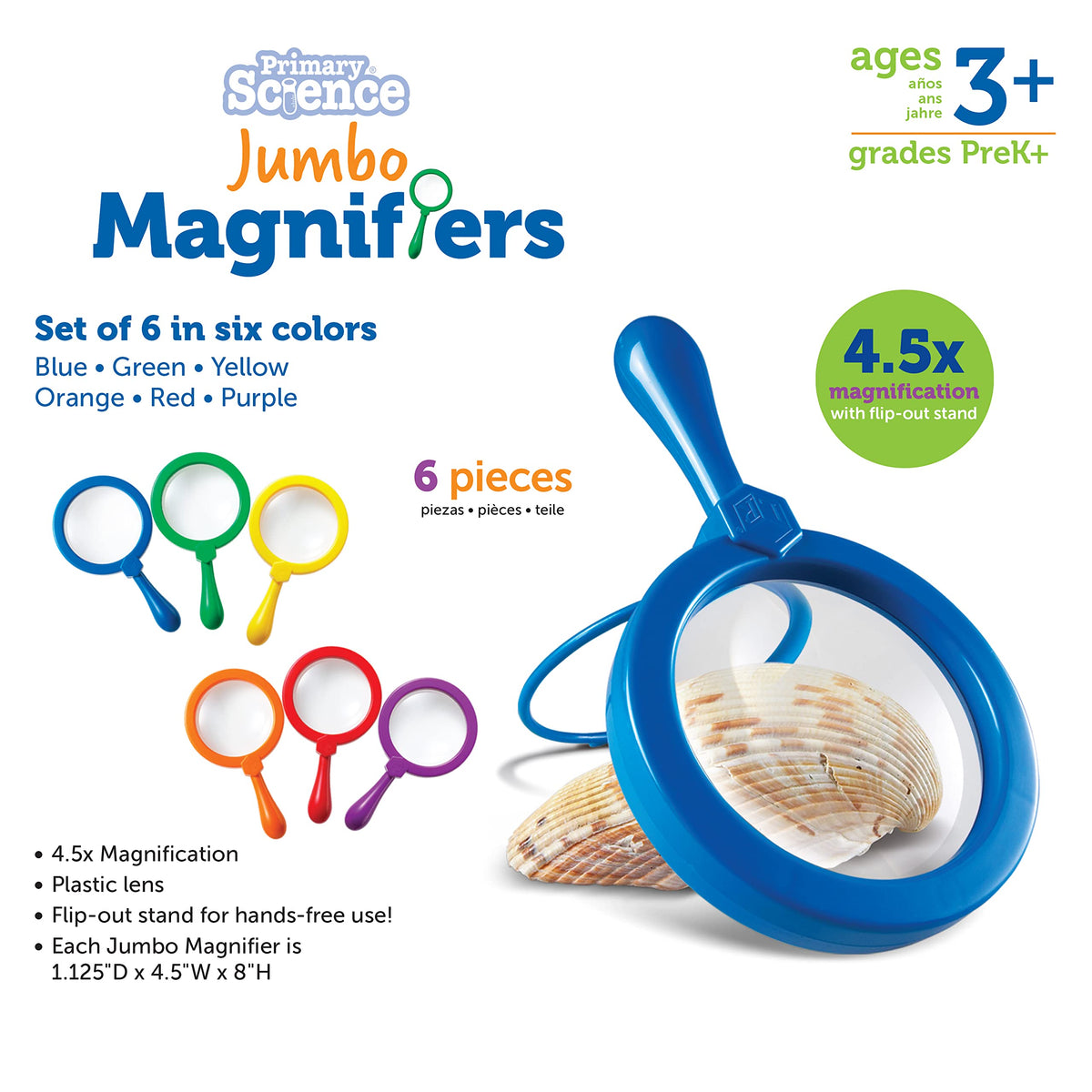 Set of 6 Jumbo Magnifiers Z606896