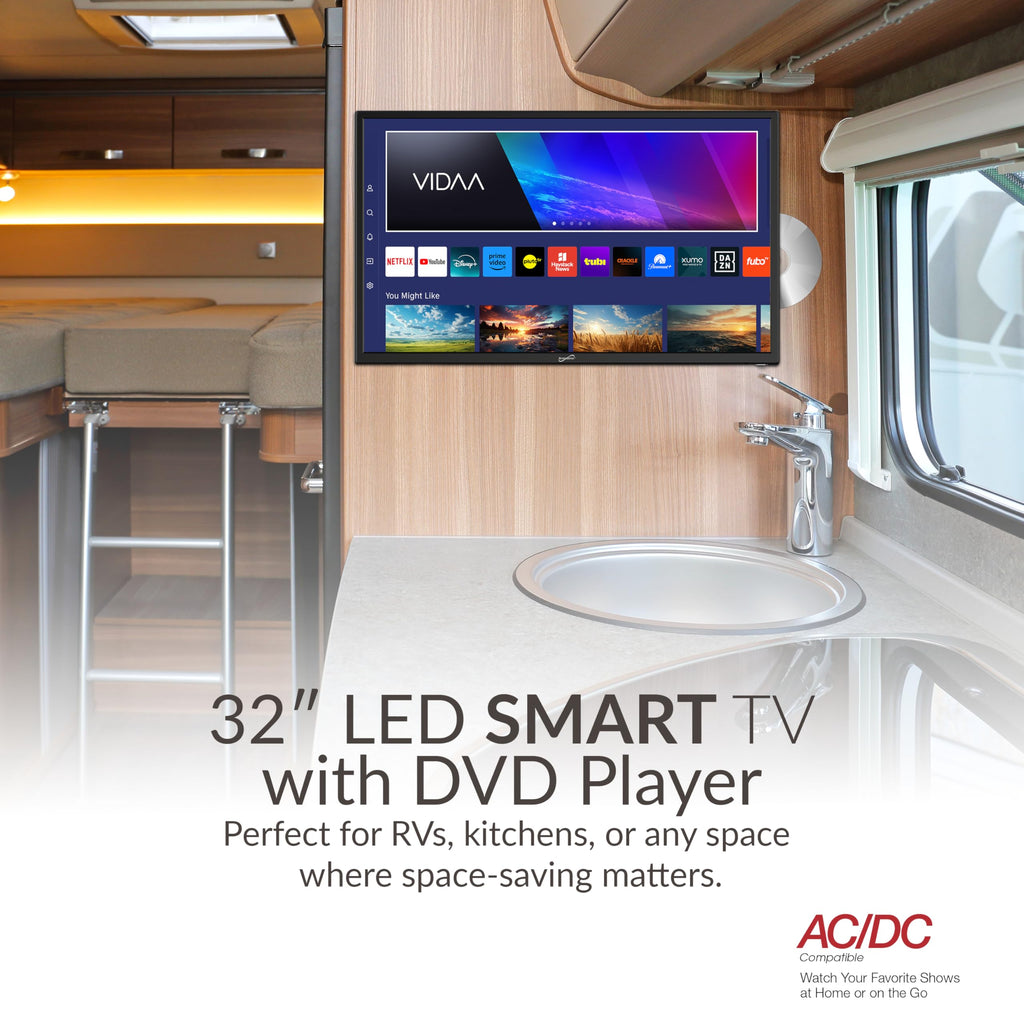 32-inch LED Smart HDTV with DVD Player T614674
