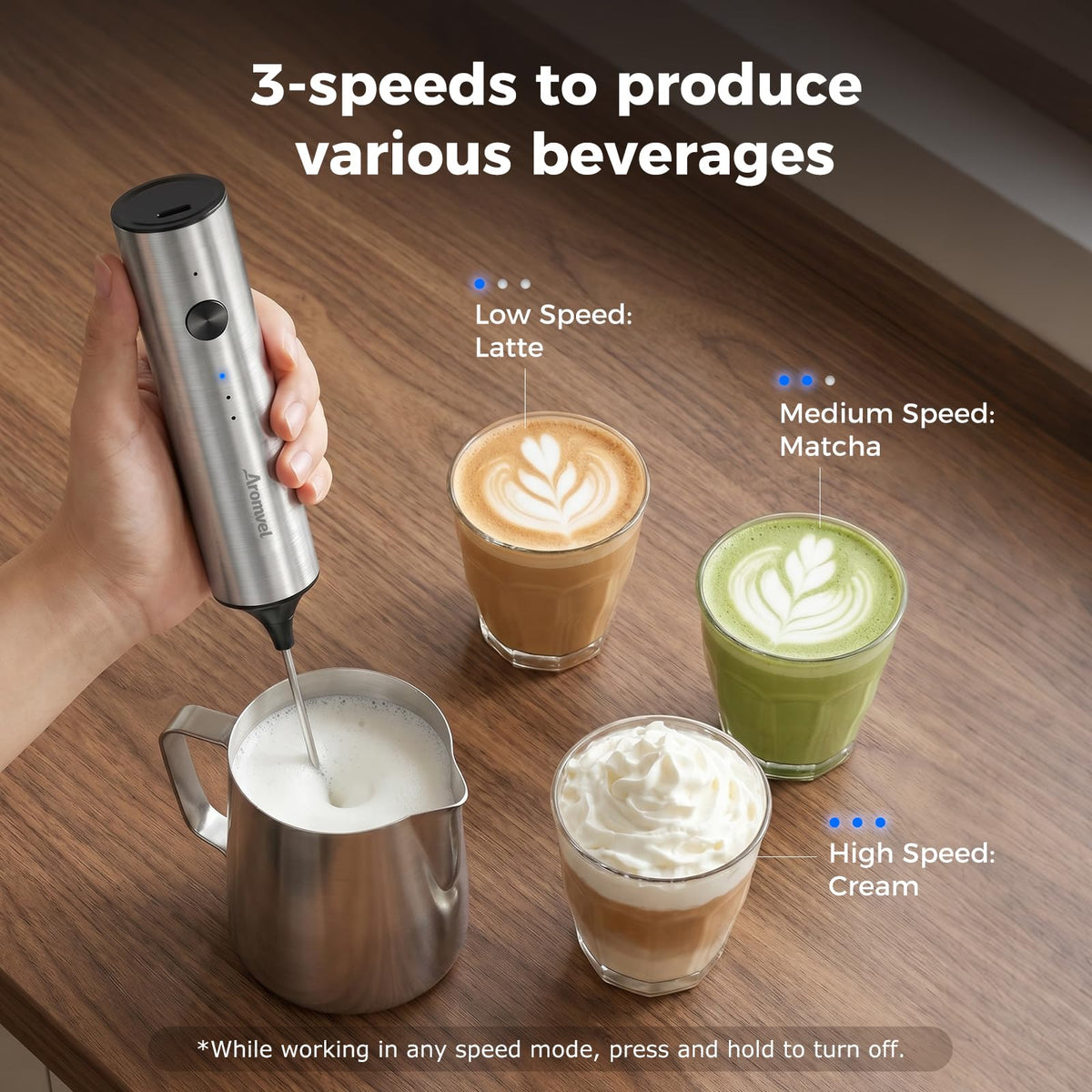 Rechargeable Handheld Milk Frother P2474