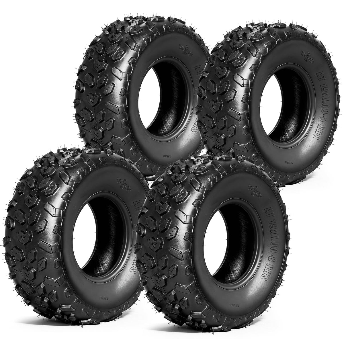 Set of 4 ATV/UTV Tires 19x7-8 R418937