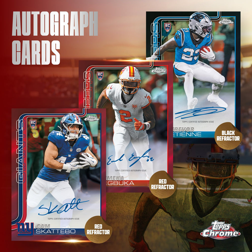 2025 Topps Chrome NFL Football Value Box Y444947