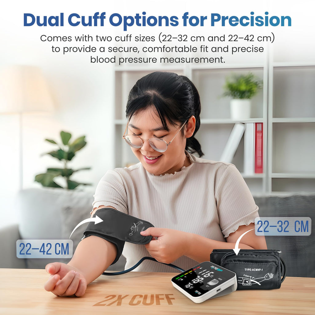 Digital Blood Pressure Monitor with 2 Large Arm Cuffs E13554