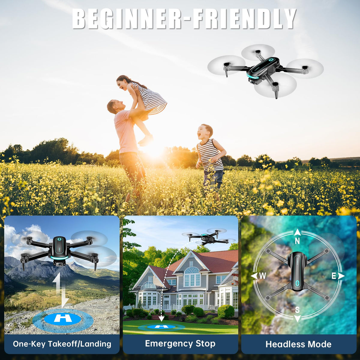 1080P HD Foldable Drone N755