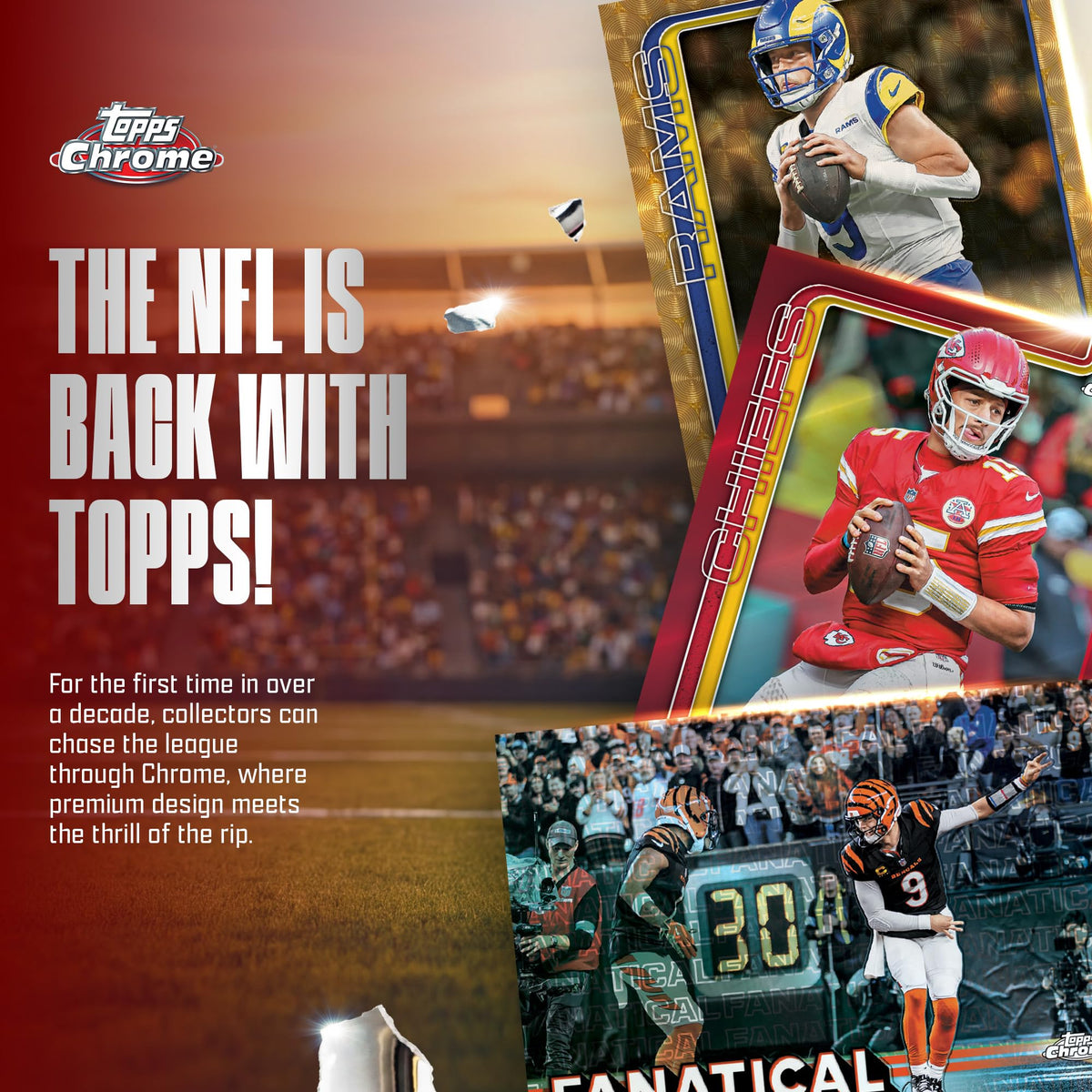 2025 Topps Chrome NFL Football Value Box Y444947