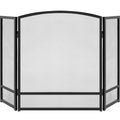 47.5x27.25in 3-Panel Steel Mesh Fireplace Screen J815535