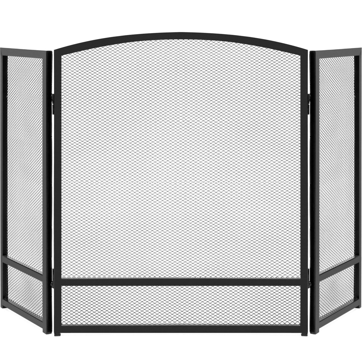 47.5x27.25in 3-Panel Steel Mesh Fireplace Screen J815535