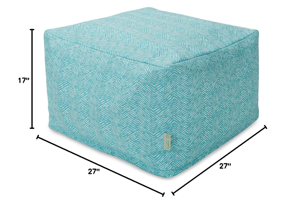 Teal Large Ottoman G326