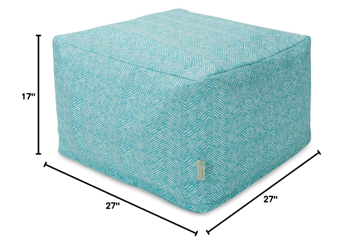 Teal Large Ottoman G326