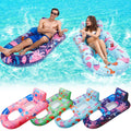 4 Pack Inflatable Pool Lounger with Cup Holder C219
