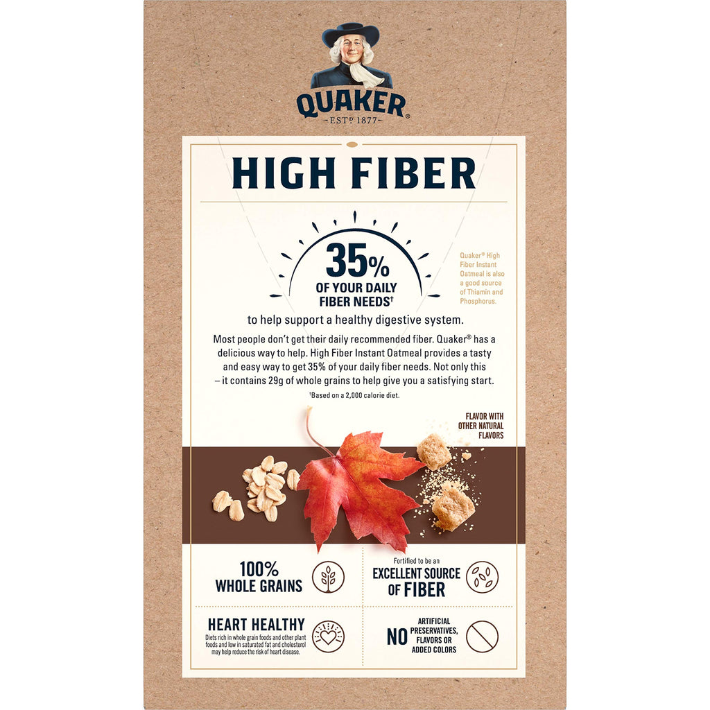 High Fiber Instant Oatmeal 8 Ct O90758
