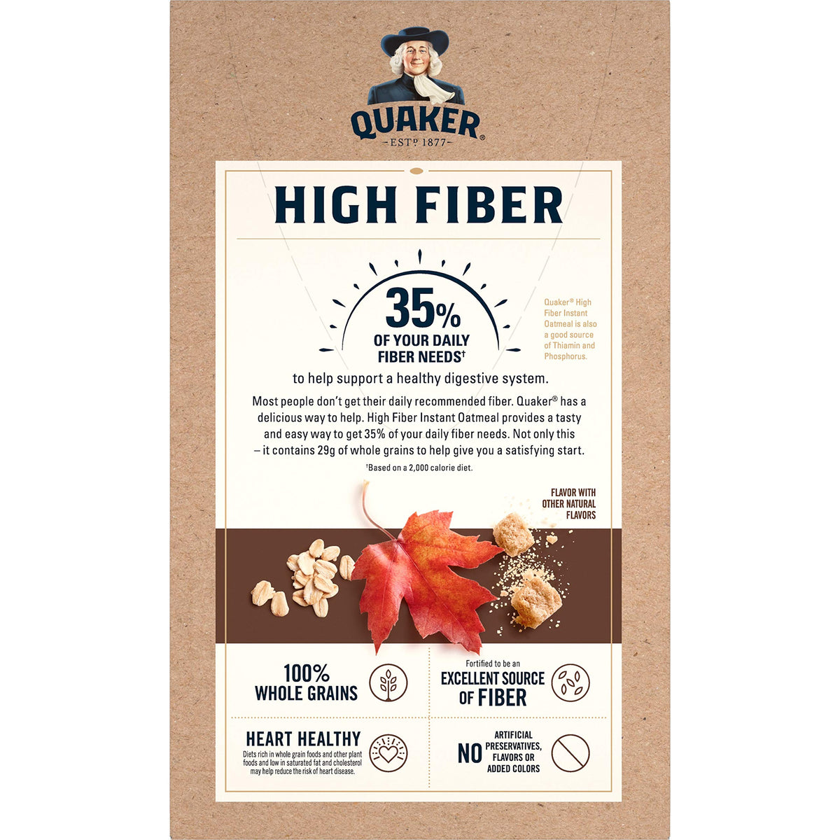 High Fiber Instant Oatmeal 8 Ct O90758