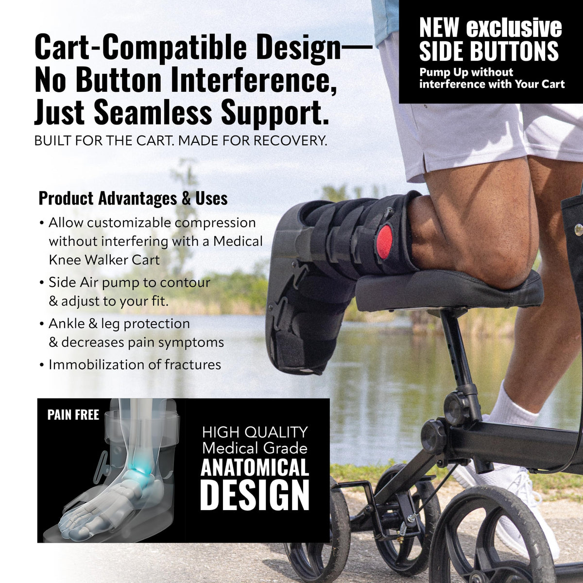 Fracture Boot Ankle Brace Large T70633